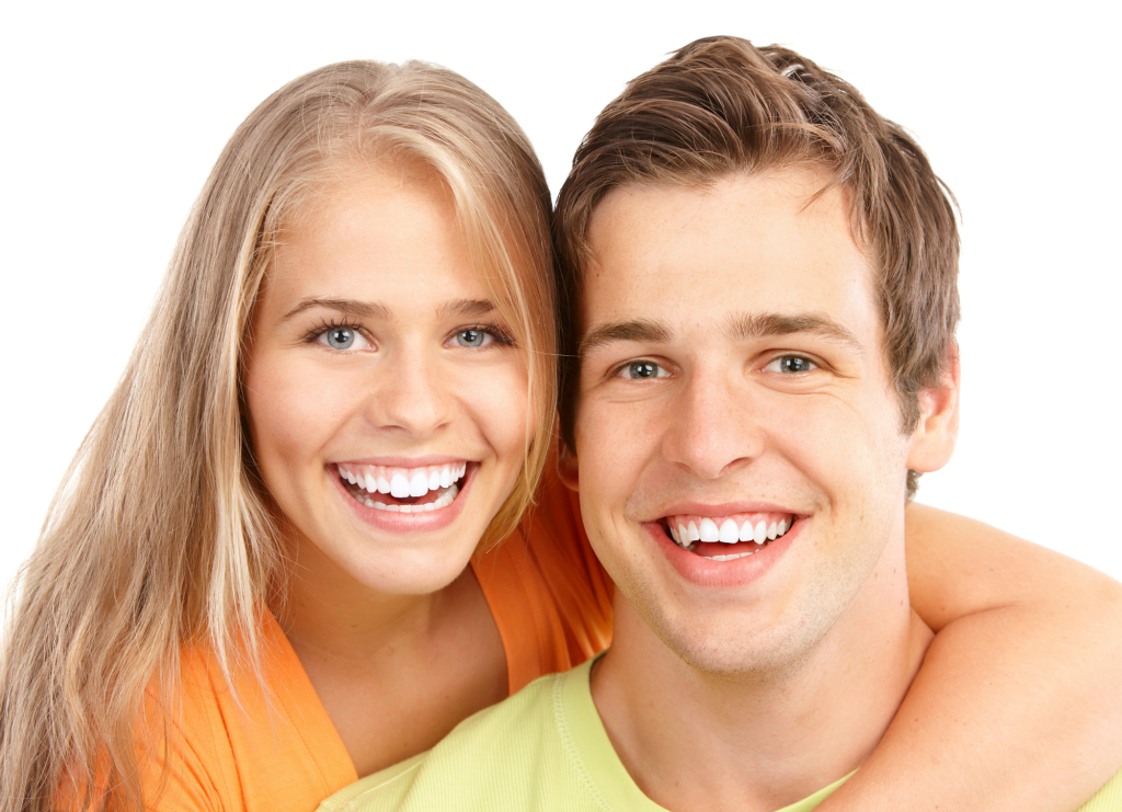 teenage girl and boy with great smiles